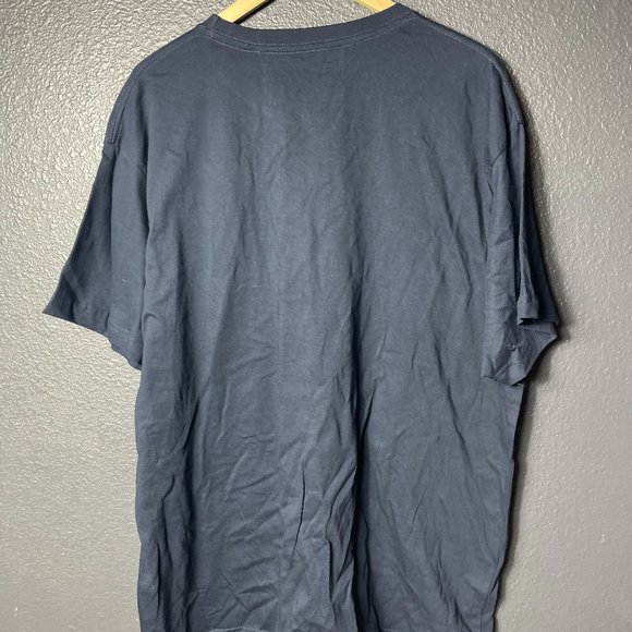 NWT AKOO Men's Navy Blue Graphic Print "GET MONEY" Short Sleeve T-Shirt Size 3XL - Picture 4 of 7